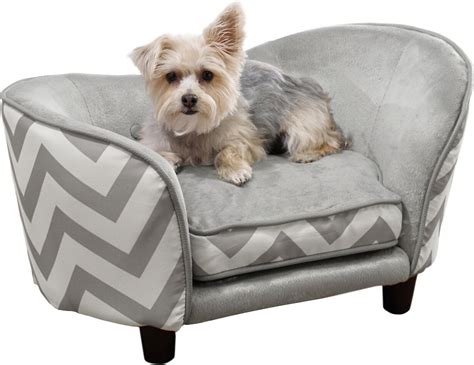 Enchanted Home Pet Snuggle Sofa Cat And Dog Bed Wremovable Cover Grey
