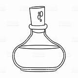 Potion Drawing Line Magic Vial Battle Clipartmag Clipart Vector Portion Magical Chemical Poison sketch template