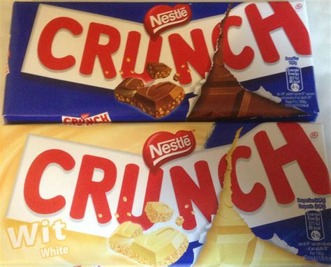 Nestle Chocolate Bar Milk Or White Crunch Large Bar
