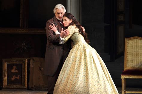 Plácido Domingo As Giorgio Germont And Ermonela Jaho As Violetta Valéry