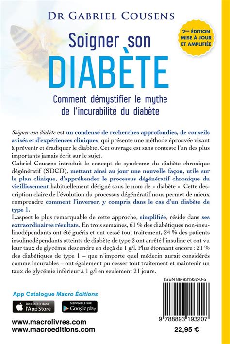 Soigner Son Diabète Livre De Gabriel Cousens 3e éditions Enrichie