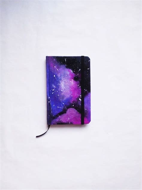 Original Notebook Galaxy Small Notebook Cosmos Agenda Boho Etsy