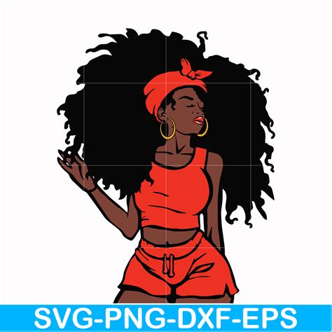 Unbothered Black Girl Svg Afro Woman Svg African American Inspire