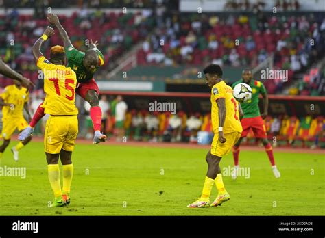 Vincent Aboubakar Of Cameroon Scoring Their Second Goal During Cameroon Against Ethiopia