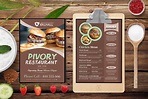 Restaurant A4 Two Side Menu PSD Template - 99Effects
