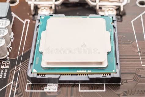 Central Processing Unit Cpu Chip Stock Image Image Of Chipset