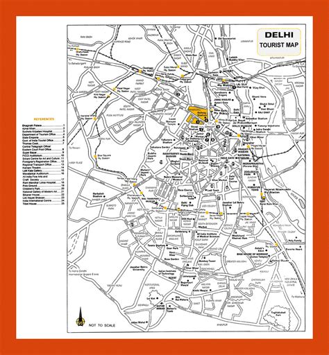 Tourist Map Of Delhi City Maps Of Delhi Maps Of India Maps Of