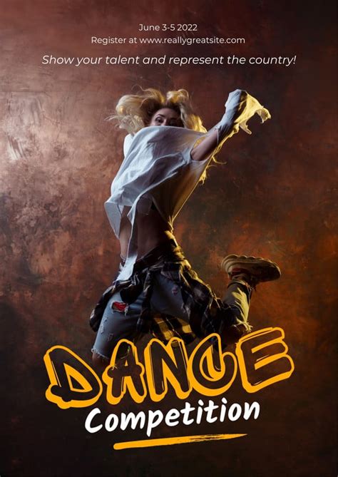 Free Printable Customizable Dance Poster Templates Canva