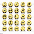 25 Currency Symbols Countries And Their Name Around The World Stock ...