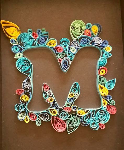Grab your crayons and let's color! Letter M (With images) | Paper quilling, Lettering, Quilling