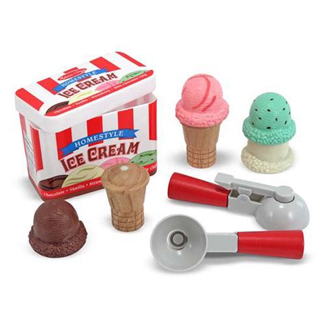 Melissa And Doug Play House Scoop And Stack Ice Cream Cone Play Set At