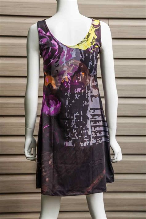 Volt Design Dress Pivo 304 Purple Flared Dress
