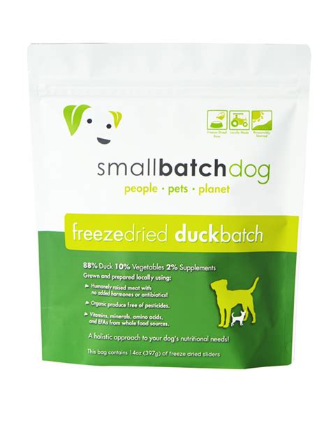 Just add water for an easy homemade meal swimming in natural, nutrition. Smallbatch Freeze Dried Dog Food Sliders | Duck 14 oz ...