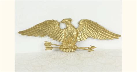 vintage american eagle 27 metal wall plaque sexton