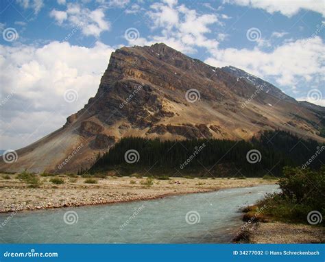 Rocky Mountain River Stock Photo Image Of Fast Alberta 34277002