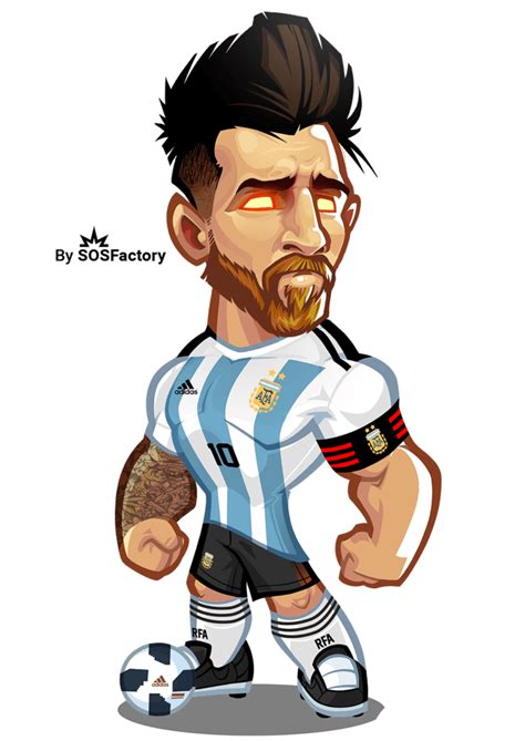 Worldcup Russia 2018 Mascotization Project Lionel Messi Messi Soccer