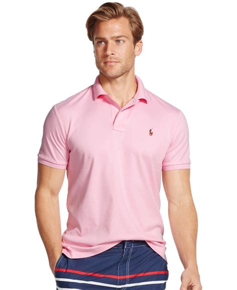 Polo Ralph Lauren Cotton Pima Soft Touch Shirt In Pink For Men Lyst