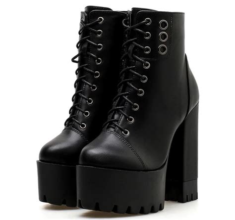 women s spring autumn high heels lace up ankle boots high heel boots lace up ankle boots