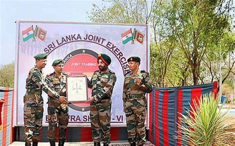 India Sri Lanka To Begin Joint Military Exercise Newsbharati