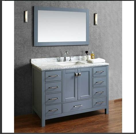 Blue Gray Vanity 48 Inch Bathroom Vanity Bathroom Vanity Tops Vanity