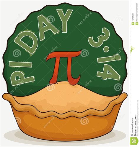 Illustration About Delicious Pie With A Decorative Pi Symbol In The Top