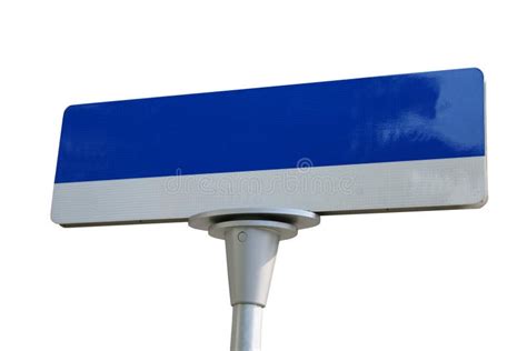Blank Street Sign Stock Photo Image Of Blank Sign Blue 4422480