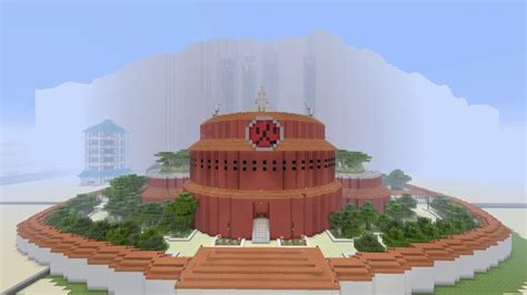 Hokage Mansion In Konoha Outside In Minecraft From Naruto Youtube