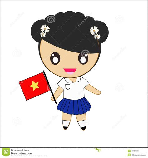 vietnam-traditional-costume-stock-illustration