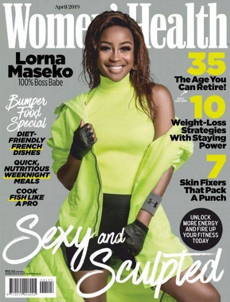 Lorna Maseko Womens Health Magazine April 2019 Cover Photo South Africa