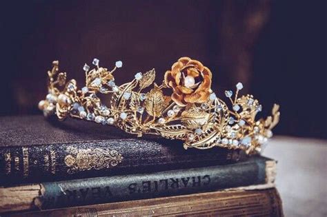 Book Crown And Princess Image Gold Aesthetic