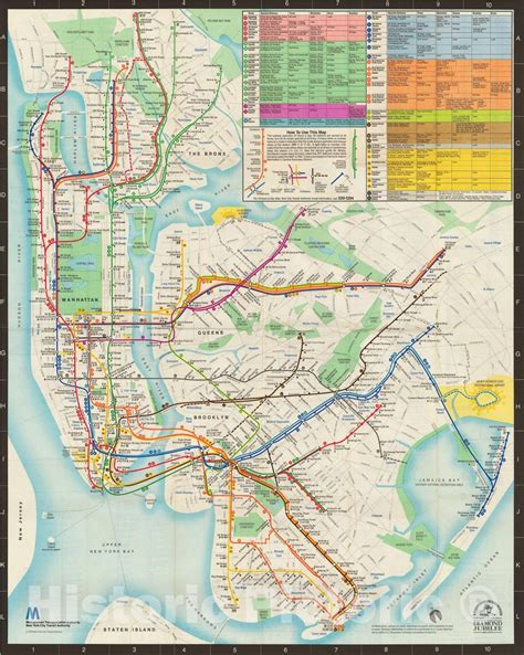 Buy Historic Pictoric Map New York City Transit Maps New York City