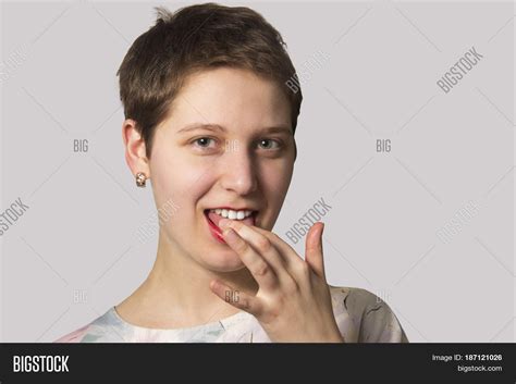 Woman Licking Her Image And Photo Free Trial Bigstock