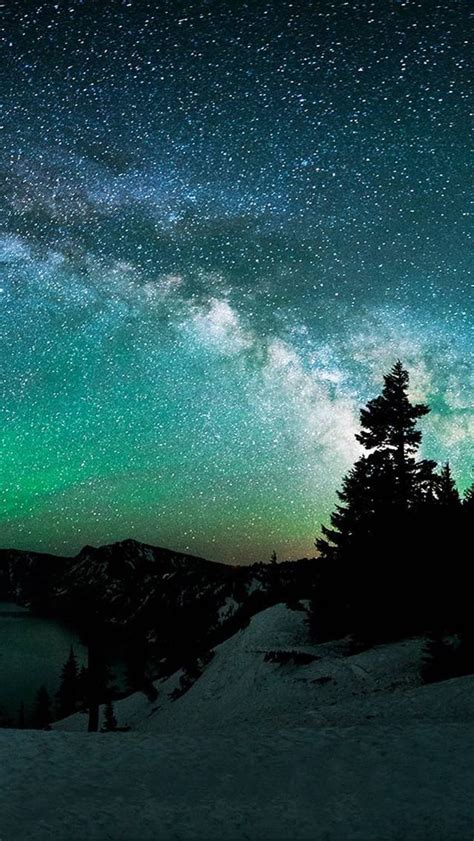 North Pole Wallpaper ~ Meditate Overcoming Galaxien Nachthimmel โดย