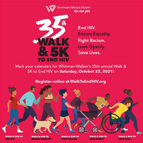 Whitman Walker To Host The 35th Annual Walk And 5k To End Hiv Formerly Known As Aid Walk