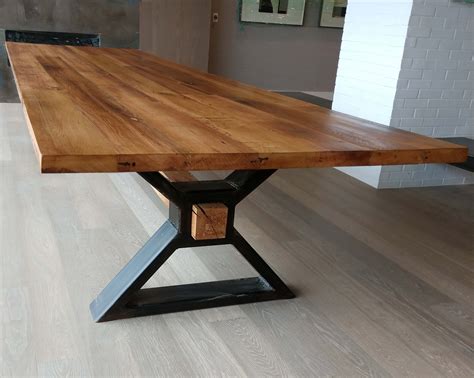 The Executive Conference Table Custom Solid Wood Table Etsy Industrial Dining Room Table