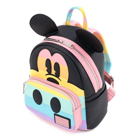 Officially licensed disney merch, this backpack has all the classic features of the world's favourite mouse. Disney Loungefly Mini Backpack Bag - Mickey Mouse Pastel ...