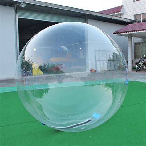 A person would fit inside such a sphere and roll down a slope for fun, run across water surfaces or even be pulled by a jet ski. High-quality Clear Inflatable Human Hamster Water Walking ...