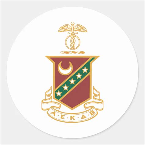 Kappa Sigma Crest Classic Round Sticker Zazzle