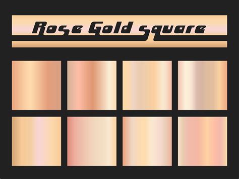 Rose Gold Gradient Square 680667 Vector Art At Vecteezy