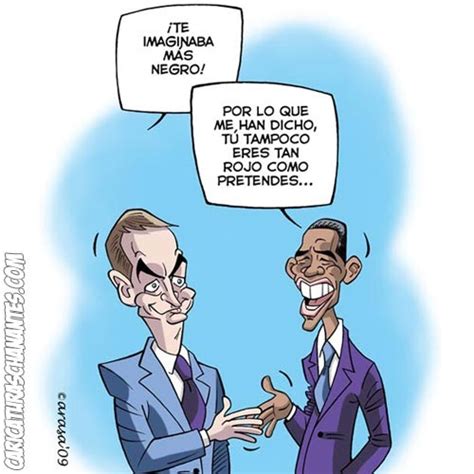 Milenioscopio Caricatura De Barack Obama Y José Luis Rodríguez Zapatero