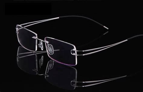 Luxury Mens Rimless Titanium Glasses Frames Eyeglasses Flexible Rx Spectacles Ebay