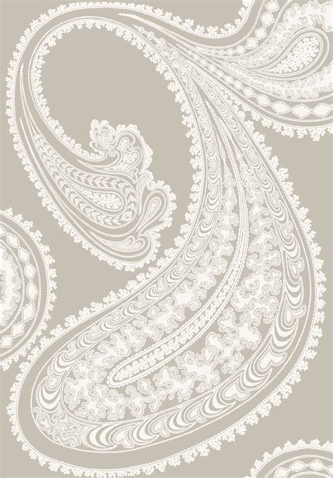 Rajapur By Cole And Son Cloud Grey Wallpaper Direct