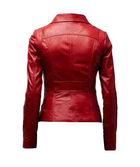 Chicride Womens Lambskin Leather Biker Jacket Free Shipping Included