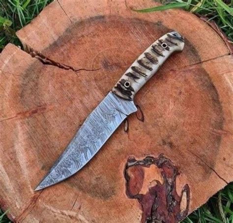 Custom Handmade Damascus Steel Hunting Knife Kbs Knives Store