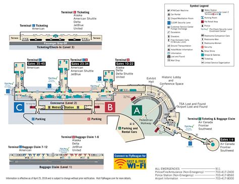 Washington Dc Airports Map A Guide To Navigating The Capitals