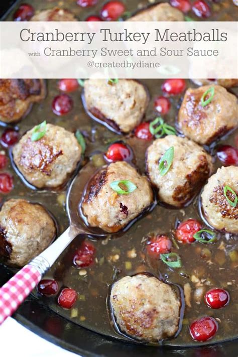 Cranberry Turkey Meatballs Created By Diane