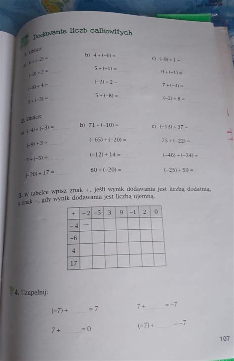 ćwiczenia Do Matematyki Klasa 5 - Matematyka ćwiczenia wersja C kl 5 str 107 zad 1 2 3 i 4 Pomocy!!!daje