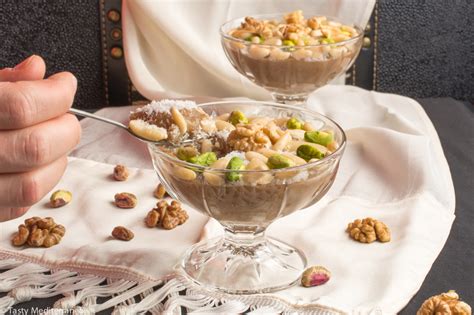 Lebanese Meghli Rice Pudding Spiced With Anise Cinnamon And Caraway