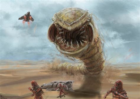 Sand Worm Dune Art Dune Book Fantasy Monster