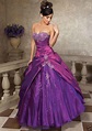 bridal style and wedding ideas: Purple Bridal Gowns